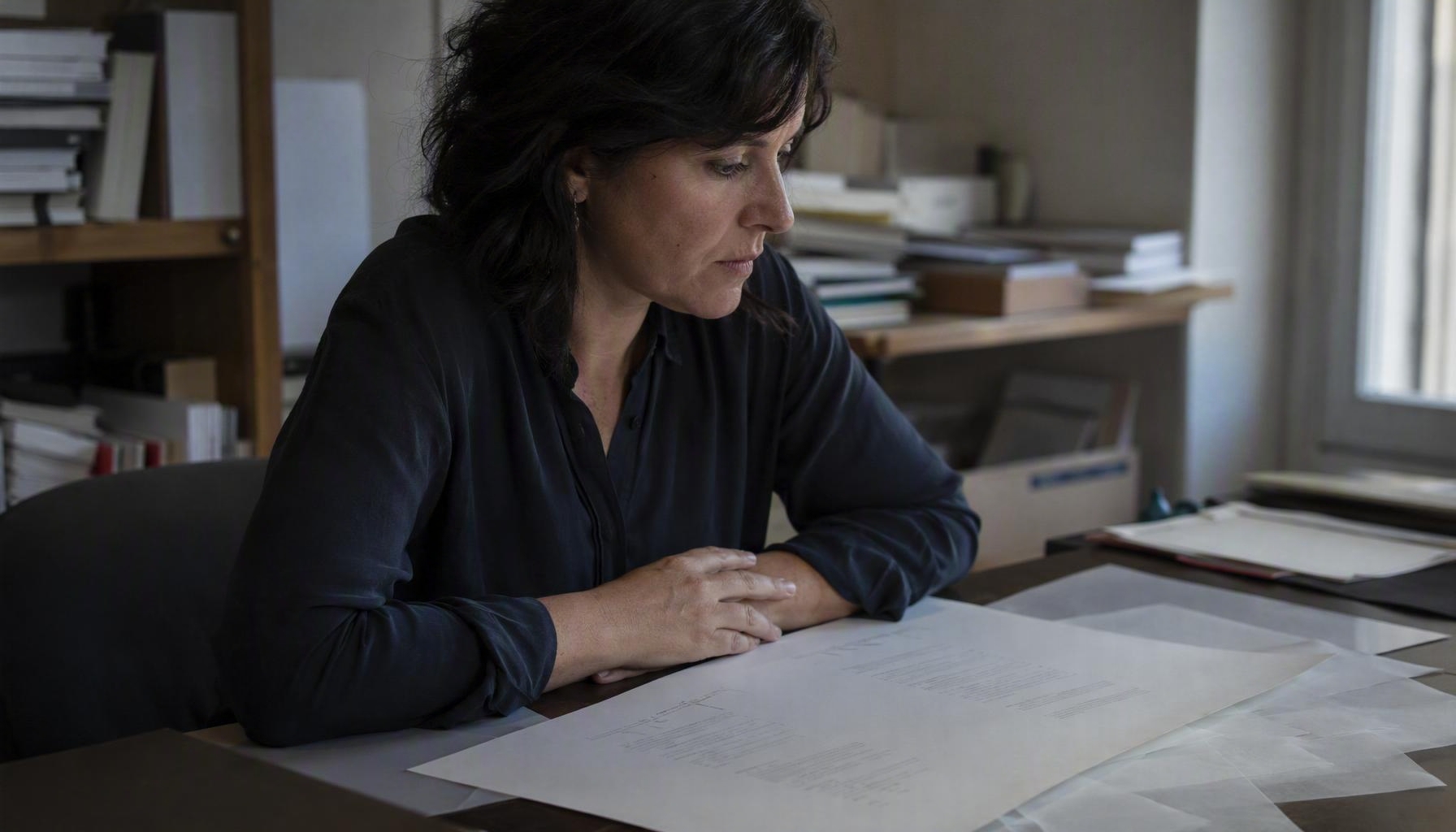 Profesional revisando la estructura y accesibilidad de un documento PDF en un ordenador